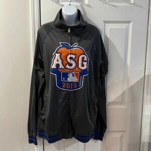 Mens New Majestic 2013 All Star Game Baseball Track Jacket XLT Big Apple